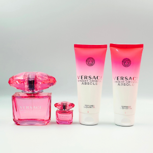 Versace Bright Crystal Absolu 4PC(90ml+5ml+lotion+tắm)