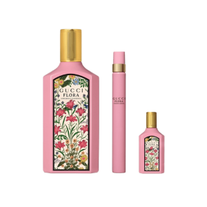 Gucci Flora Gorgeous Gardenia EDP (hồng) Giftset 3PC(100ml+5ml+10ml)